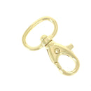 Mousqueton tournant en laiton de 20 mm, bouclerie solide pour fixation sécurisée, illustration de la boucle en métal.