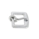 Boucle de ceinture Mini boucle ÉZO nickelée de 13 mm, pièce de bouclerie de style pour accessoires en métal.