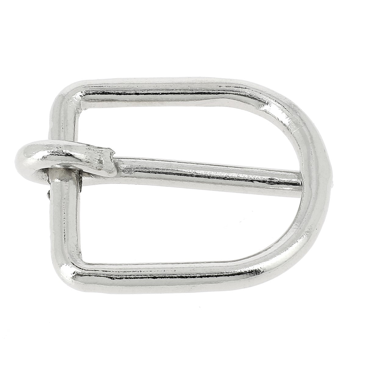 Boucle de licol soudée en laiton massif, pièce de bouclerie robuste pour équipement équestre, en métal brillant.