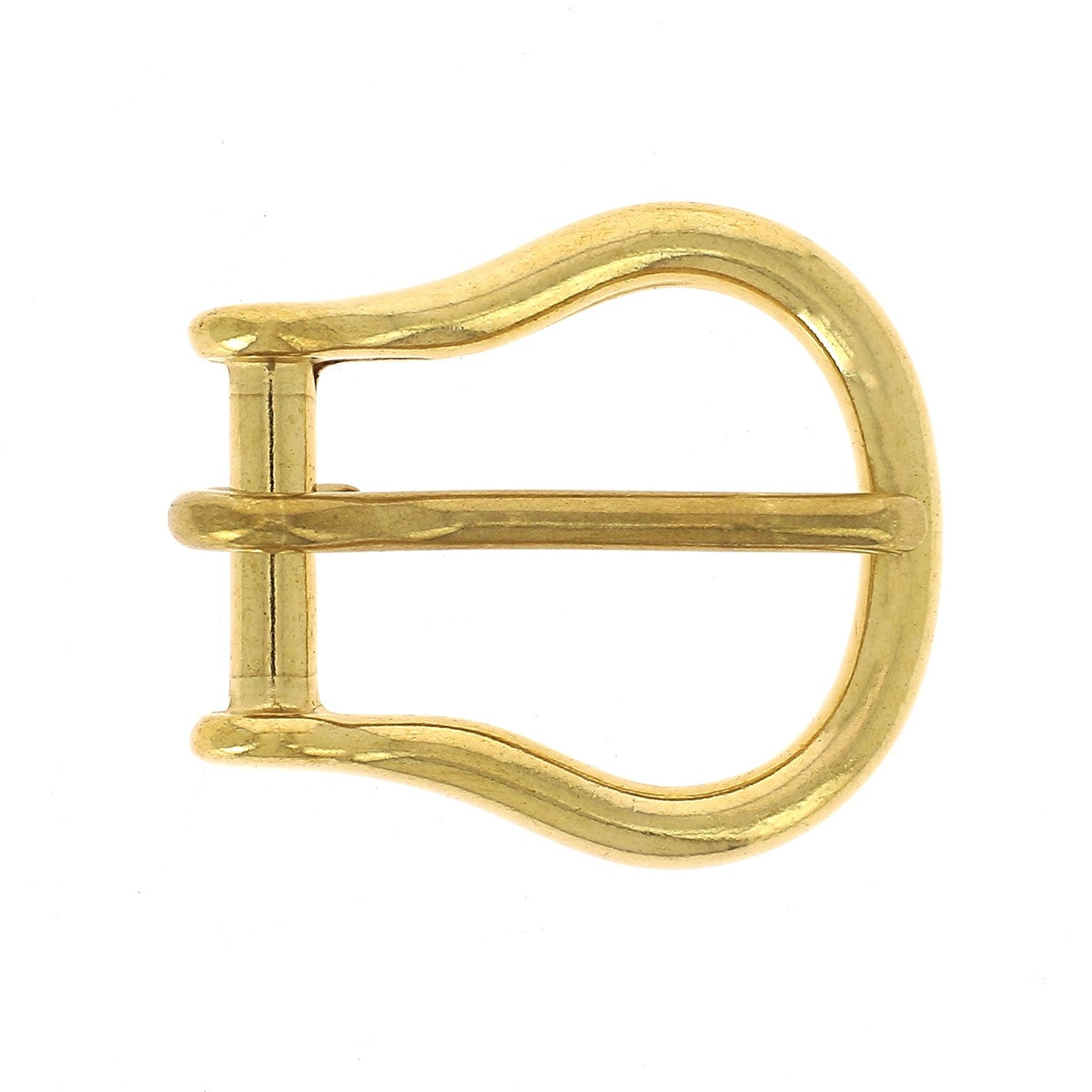 Boucle de ceinture en laiton Poursin LYR S, manche avec ardillon pour boucle de ceinture en bouclerie.