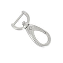 Mousqueton tournant ovale en bouclerie, attaché demi-ronde, en métal robuste pour fixation sécurisée.
