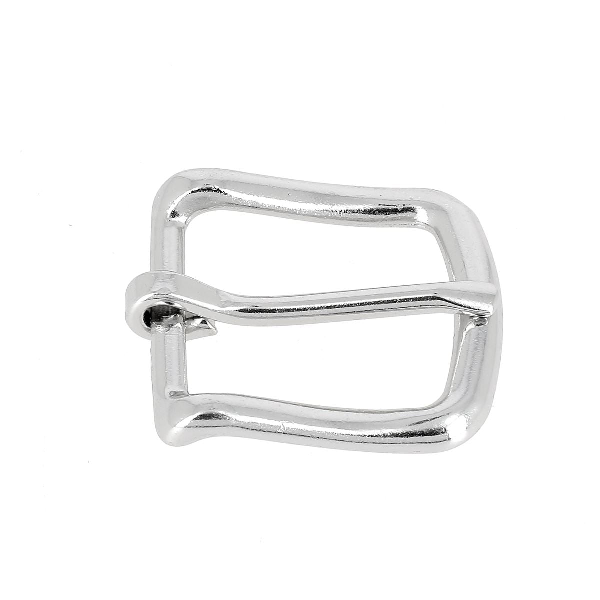 Boucle de ceinture en nickel Tandy Leather, petite boucle de bouclerie pour ceinture en cuir, finition élégante et durable.