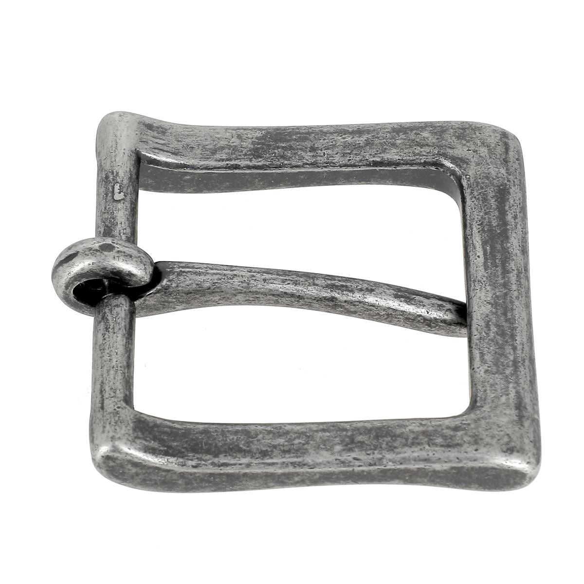 Boucle de ceinture Ivan Bandera en acier, finition élégante, avec détails de bouclerie robuste et design moderne.