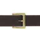 Boucle de ceinture à rouleau en laiton NOO, pièce de bouclerie pour ceinture, finition élégante et robuste.