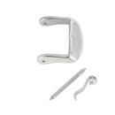 Boucle pour bracelet de montre en inox nickelé, boucle de montre en acier inoxydable pour bracelet de montre.
