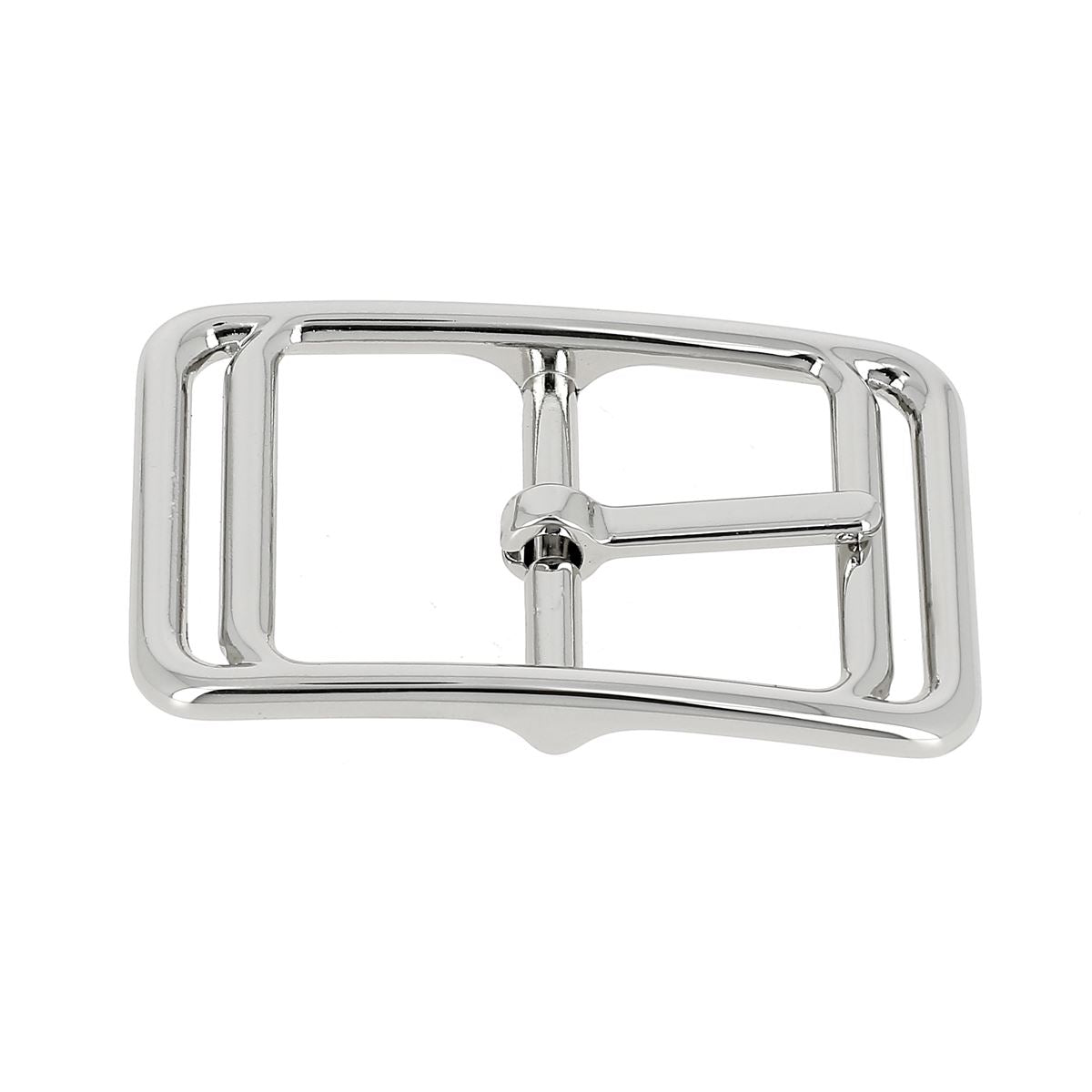 Boucle de ceinture double IKO de 30mm en bouclerie, vue détaillée avec finition métallique.