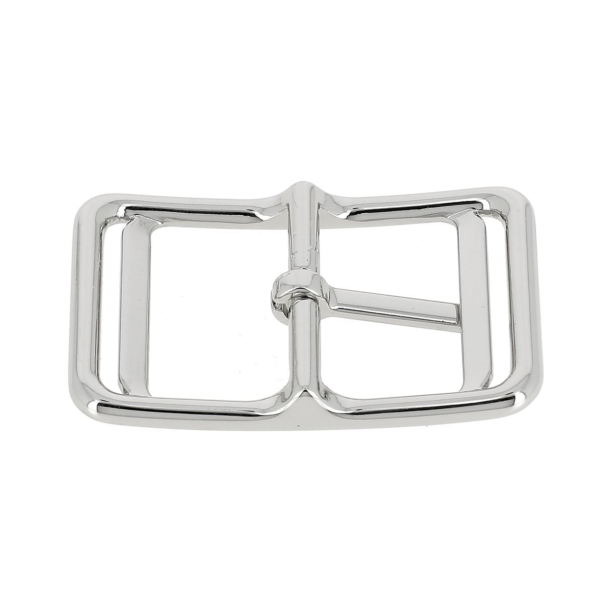 Boucle de ceinture double IKO 30mm en bouclerie, design robuste et finition métallique pour ceinture.