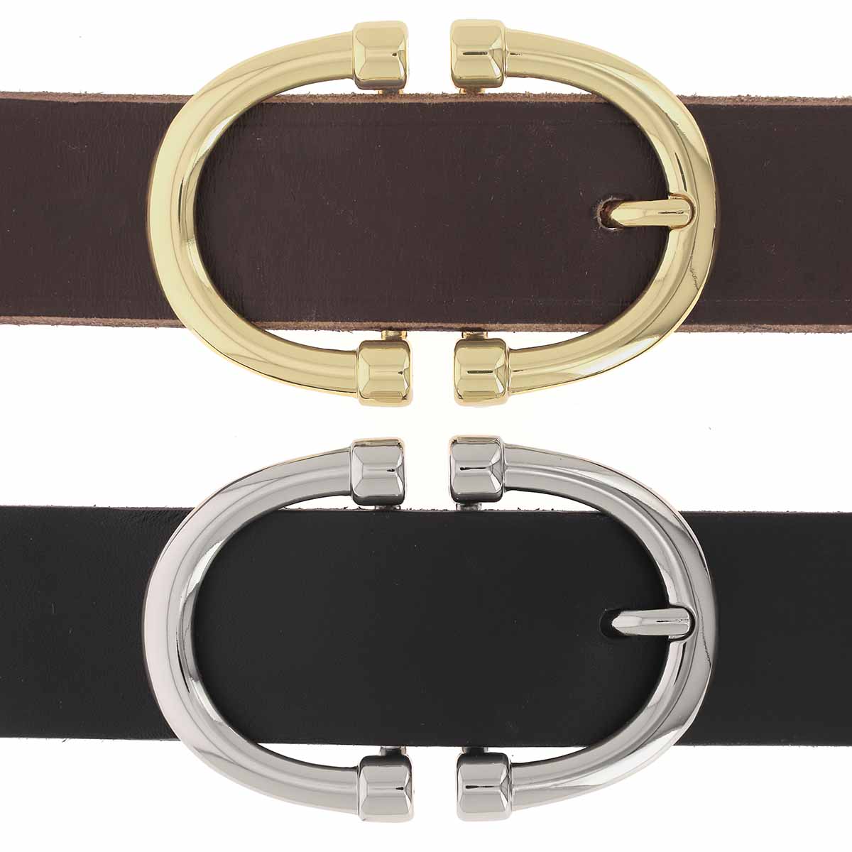 Boucle de ceinture double DYN de 35mm, boucle de ceinture en acier robuste pour accessoires de mode ou équipement.