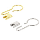 Anneau de porte-clés coulissant en bouclerie, avec finition métallique, visible sur fond neutre.