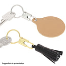 Anneau de porte-clés coulissant en bouclerie, finition métallique, conçu pour fixer et organiser facilement les clés.