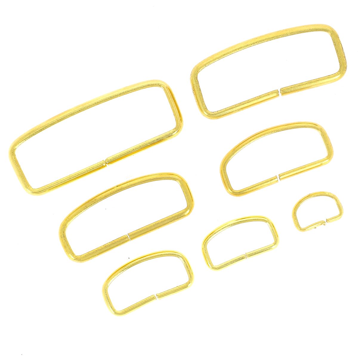 Passant de ceinture en acier, pièce de rechange robuste pour ceinture, avec boucle simple et finition métallique brillante.