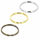 Anneau rond ajusté pour porte-clés TEO en bouclerie, finition métallique durable, utilisé pour sécuriser des clés.