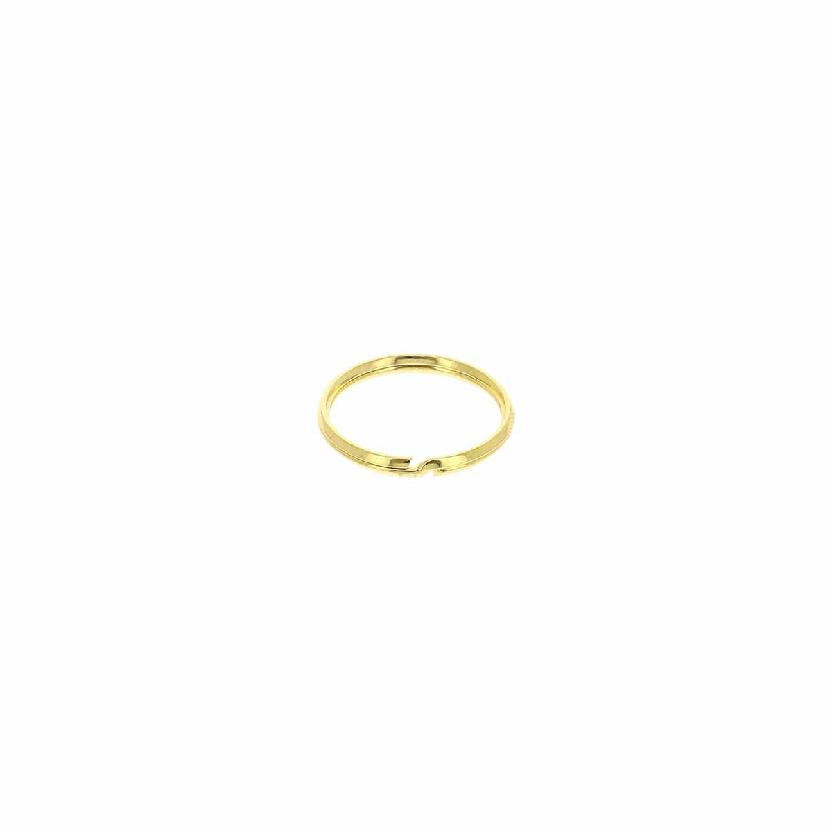 Anneau rond ajusté de porte-clés TEO en bouclerie, finition métallique, pour organiser et sécuriser vos clés.