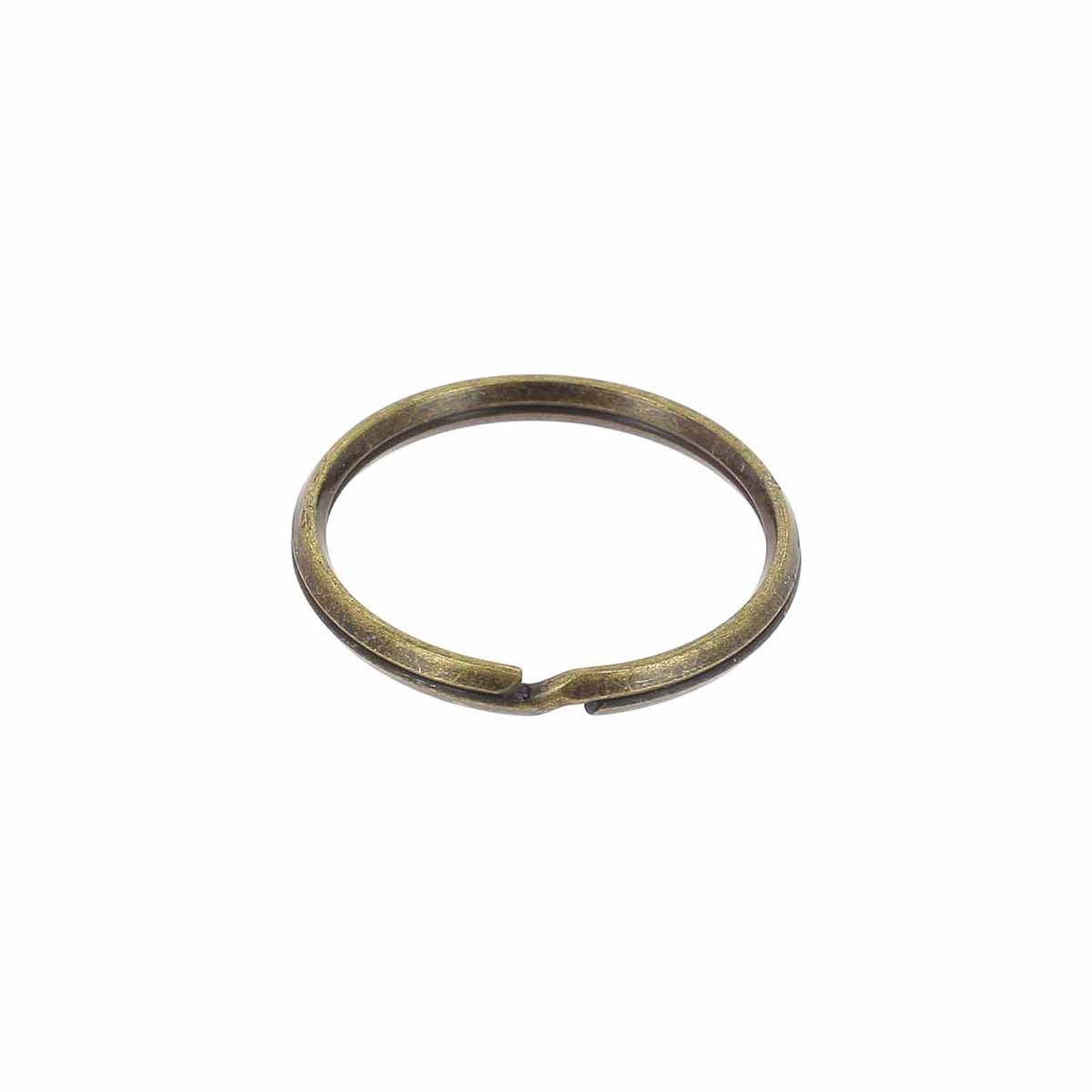 Anneau rond ajusté de porte-clés TEO en bouclerie, métal durable pour clés, image montrant la boucle métallique.