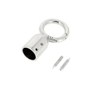 Porte-clé pompon rond de 13 mm avec mousqueton, boucle métallique, idéal pour accessoires ou clés, coloris variés.