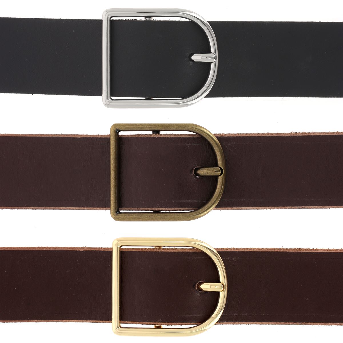 Boucle de ceinture double GEM en métal de 35mm, type bouclerie, pour ceintures résistantes et durables.
