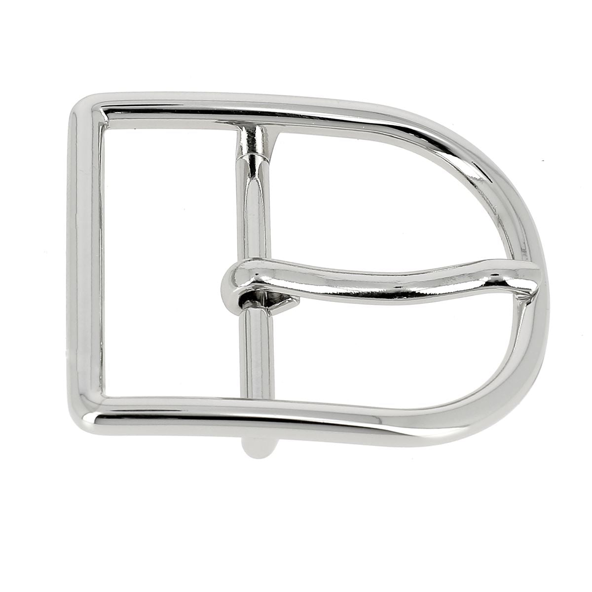 Boucle de ceinture double GEM en nickel de 35mm, boucle de ceinture en acier pour fixation robuste.
