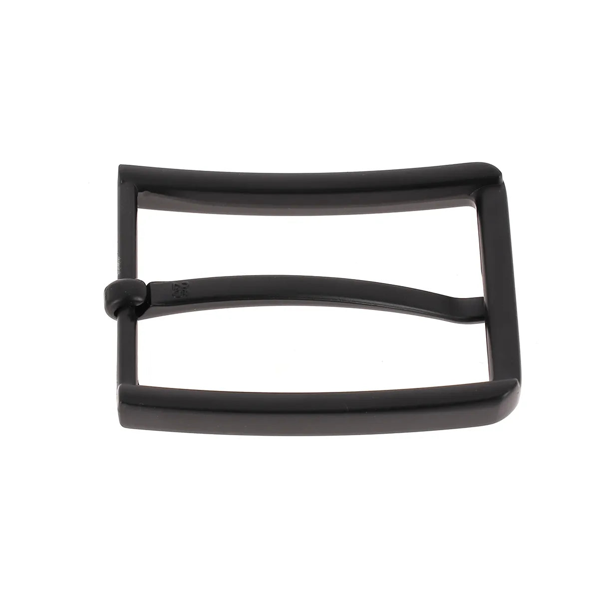 Boucle de ceinture FYN en noir mat, 35mm, en boucle de ceinture de style boucle de ceinture en métal noir pour accessoire mode.