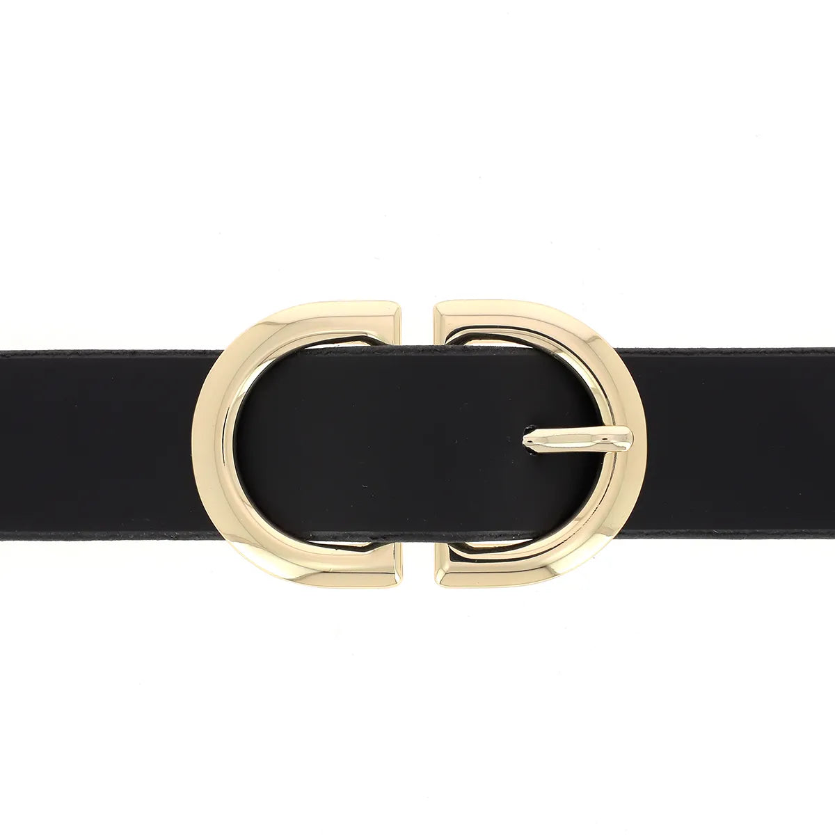 Boucle de ceinture double en laiton doré clair de 30mm, style bouclerie pour accessoires de mode.