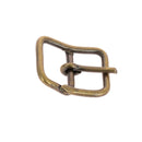 Boucle rectangulaire soudée en acier laiton vieilli de 21 mm, boucle équestre solide