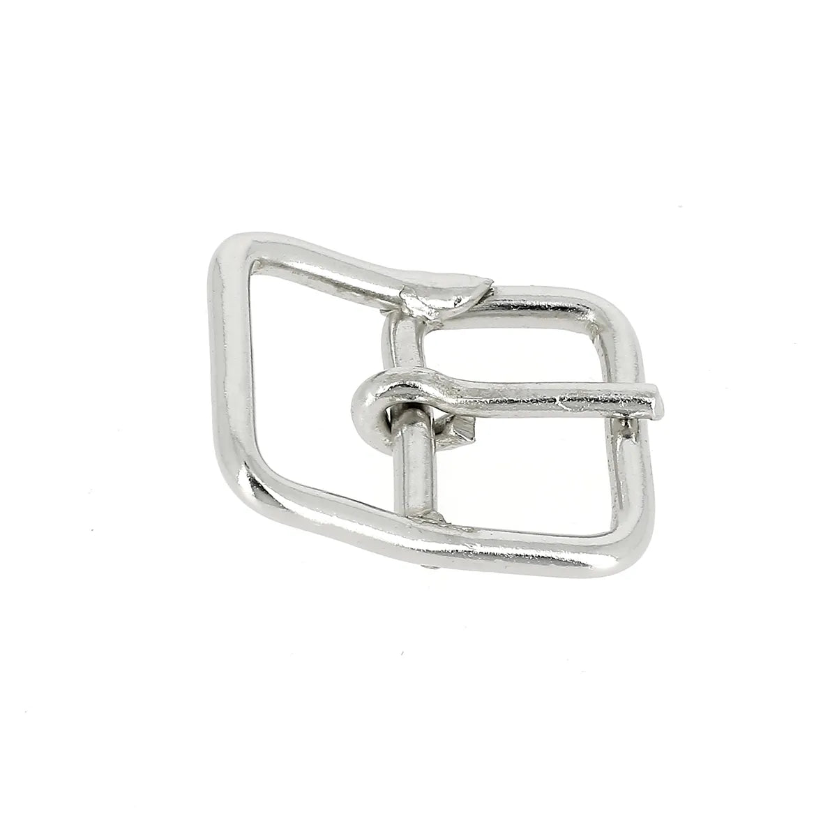 Boucle rectangulaire soudée en acier nickelé de 21 mm, boucle équestre solide