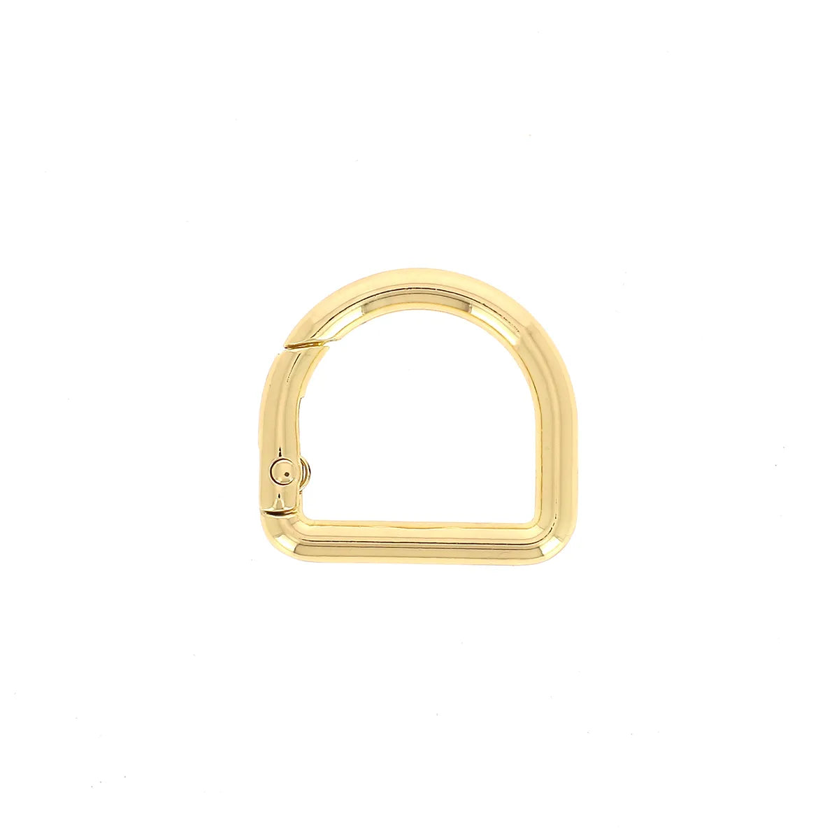 Mousqueton demi-rond pour maroquinerie - 20mm - Doré