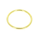 Anneau rond soudé en acier, finition laiton vieilli pour maroquinerie et sellerie, Ø 60 mm