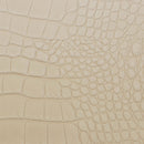 Peau de cuir de basane imitation crocodile naturelle, texture réaliste, pour fabrication de produits en cuir.