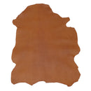 Peau entière de cuir de basane France imprimé lézard cognac, cuir aniline de haute qualité, utilisé pour maroquinerie et artisanat.