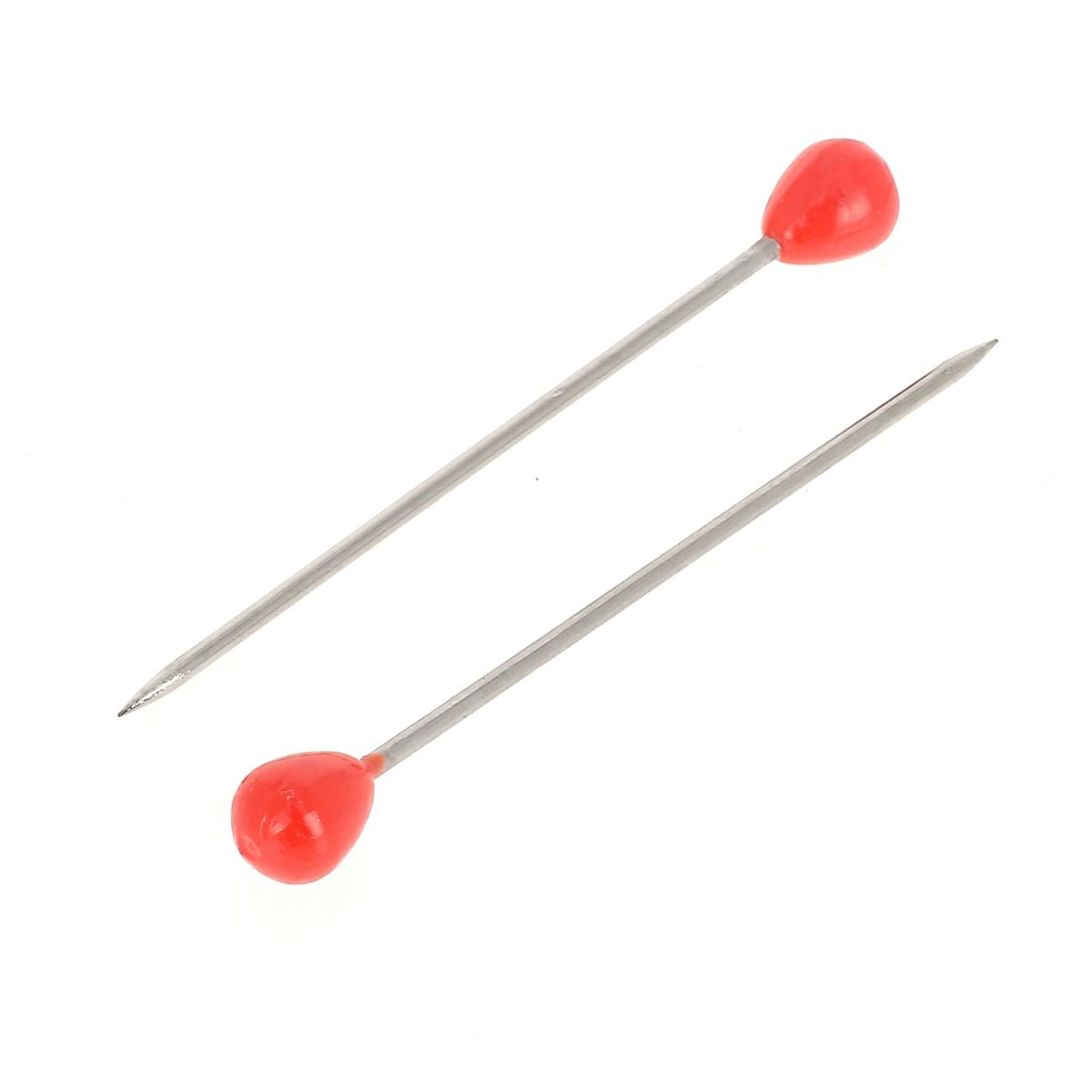 Boîte de 100 épingles à bout rond rouges pour couture, 50 x 1,3 mm, produit de mercerie Autres.