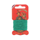 Cartonnette de 15m de fil de lin au Chinois, câblé glacé, pour couture et travaux de mercerie, en image.