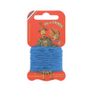 Cartonnette de 15m de fil de lin au Chinois câblé glacé, mercerie pour couture et broderie, image montrant le fil enroulé.