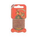 Cartonnette de 15m de fil de lin au Chinois câblé glacé, mercerie pour couture ou broderie, vue de la bobine.
