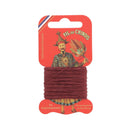 Cartonnette de 15m de fil de lin au Chinois câblé glacé, produit de mercerie pour couture et broderie.