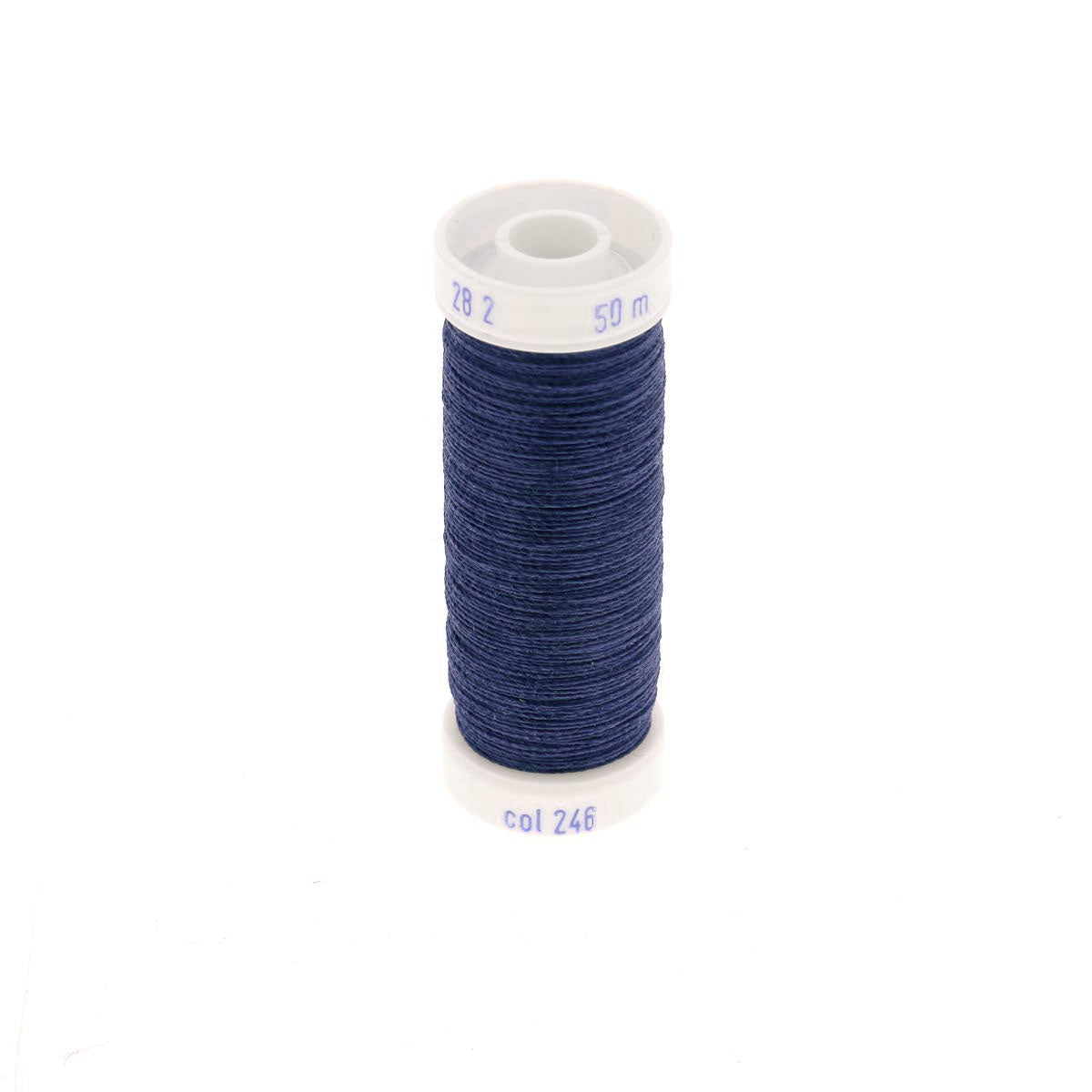 Bobine de fil polyester coton spécial maroquinerie Fil au Chinois, 28/2, 0,38mm, longueur 50m pour travaux de maroquinerie.