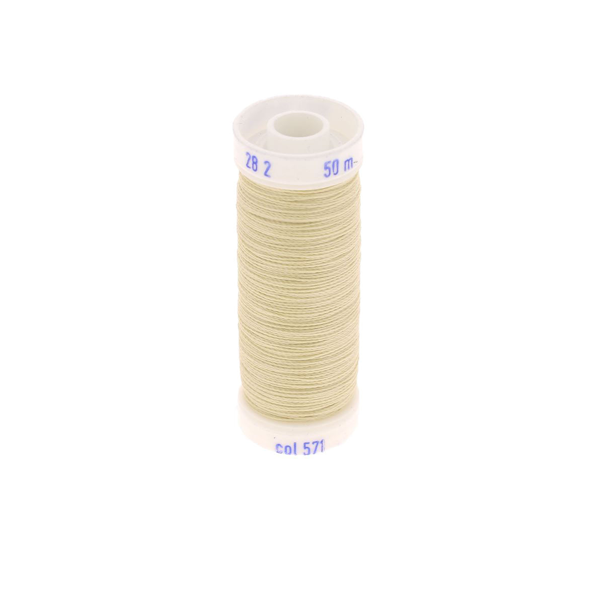 Bobine de fil polyester coton spécial maroquinerie Fil au Chinois, 28/2, 0,38mm, bobine de 50m pour couture maroquinerie.