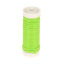 Bobine de 5m de coton ciré rond vert de Lebaufil, diamètre 1mm, pour travaux de mercerie et couture.