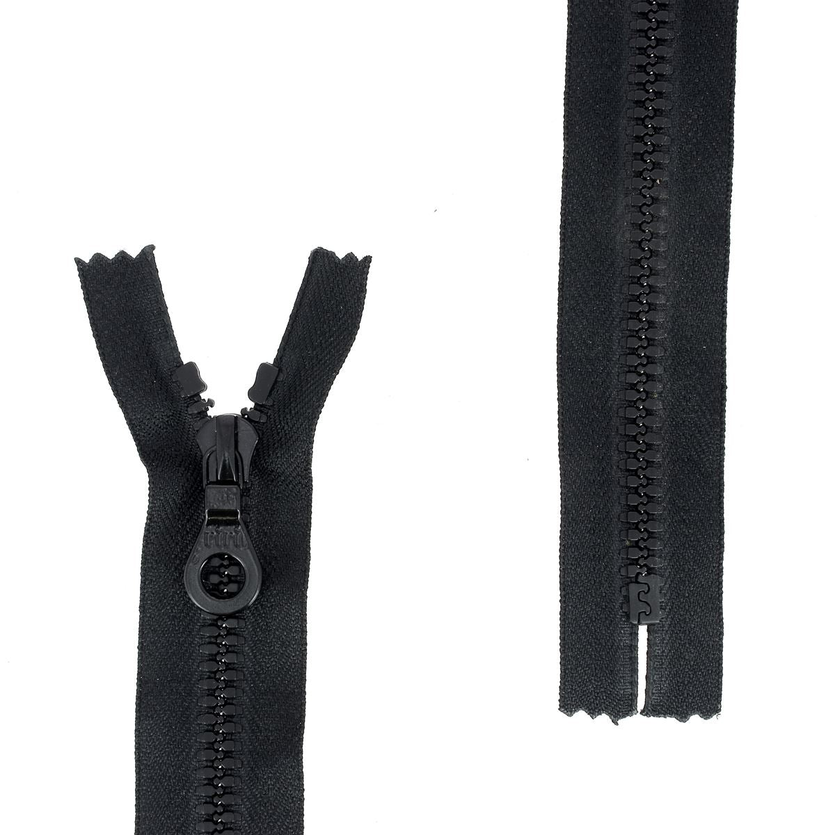 Fermeture à glissière en plastique noire de 20cm, 6mm de largeur, pour couture et mercerie, de la marque Autres.