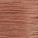 Fil de couture en polyester ciré cuivre métallisé. Fil brillant pour couture à la main, cartonnette de fil de 8 mètres, diamètre 0,8 mm M80