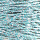 Fil de couture en polyester ciré et tressé couleur bleu clair métallisé. Fil brillant pour couture à la main, cartonnette de 8 mètres, diamètre 0,8 mm de la marque MeiSi