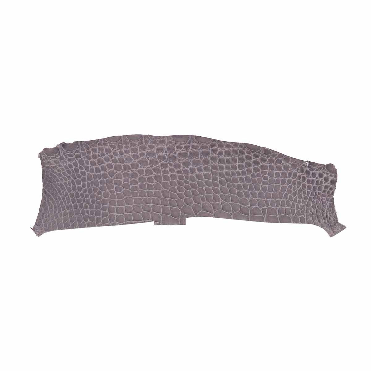 Découpe de flanc d'Alligator brillant - LAVANDE