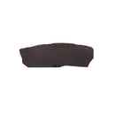 Morceau de cuir d’alligator brillant marron foncé, texture élégante, utilisé pour la maroquinerie ou la bijouterie