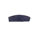 Petite découpe de flanc d'Alligator brillant couleur bleu royal