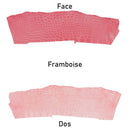 Morceau de cuir exotique rose framboise brillant, idéal pour la conception de maroquinerie, bijoux et accessoire de mode