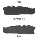Morceau de cuir d'alligator couleur noir finition très mate. Matière ferme avec écailles pour des créations originales.