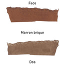 Cuir d'alligator marron, côté face et côté dos. Flanc d'alligator pour utilisation de bracelet de montre, bijoux, petite maroquinerie, porte-clés...