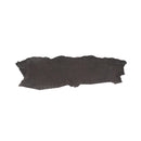 Flanc de cuir d'alligator marron foncé. Cuir d'alligator pour la fabrication de bijoux, bracelet de montre, porte-clés et petite maroquinerie
