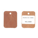 Échantillon de cuir vachette ameublement CLUB de Deco Cuir, cuir couleur caramel, texture souple et naturelle.
