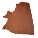 Peau de cuir de vachette pour ameublement CLUB en coloris cognac, texture lisse et naturelle, idéale pour décoration intérieure.