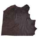 Peau de cuir de vachette pour ameublement CLUB en chocolat, texture souple et élégante, idéale pour la décoration intérieure.